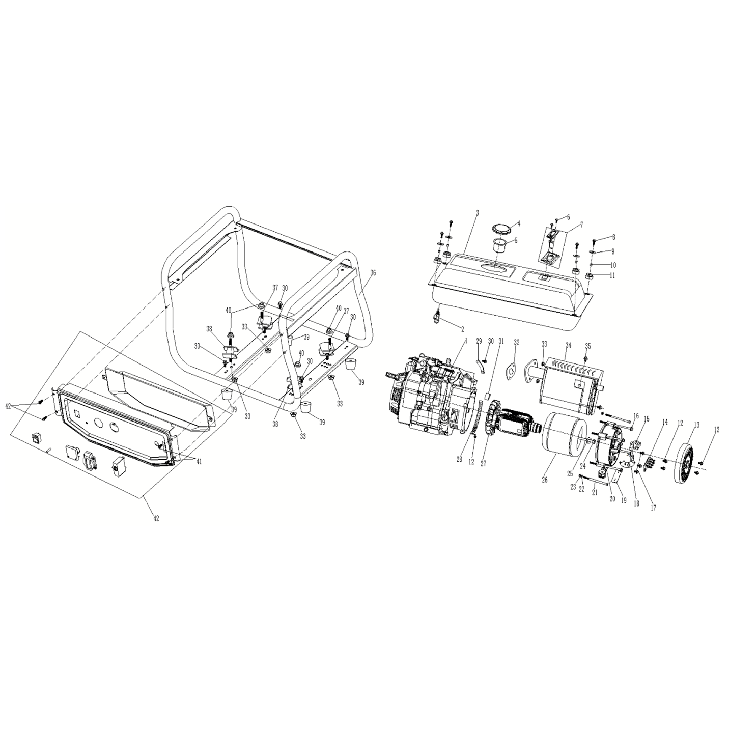 Генератор бензиновый GS-6500