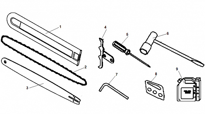 7 ИНСТРУМЕНТ - УПОР БЕНЗОПИЛА CHAMPION 240-16