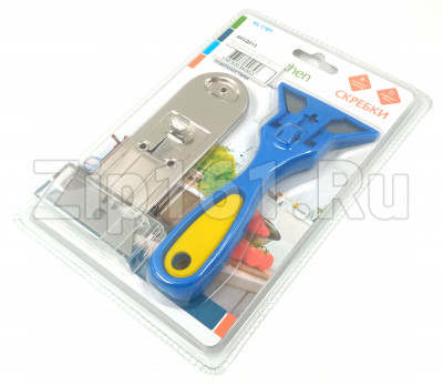 Набор скребков с доп. лезвиями для чистки стеклокерамики Eurokitchen RS-17BY